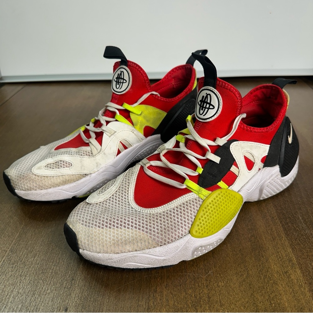NIKE  Huarache EDGE TXT White Red Volt Yellow 2019 Mens Size 11 US